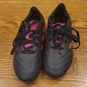 Adidas Black and Pink Sneakers with Quilted Design